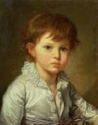 Jean-Baptiste Greuze ''Portrait of Count Stroganov as a Child oil